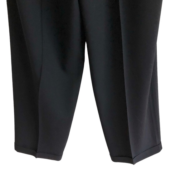 Vintage 80s MaxMara Power Suit Navy Wool Pleated Tapered Pants 4 EUC - Picture 9 of 13